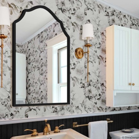Specchio Sagomato Classico Cornice Nera