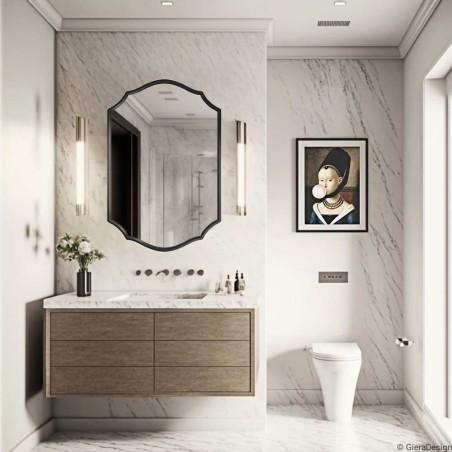 Specchio Da Bagno Cornice Nera Grand Amis