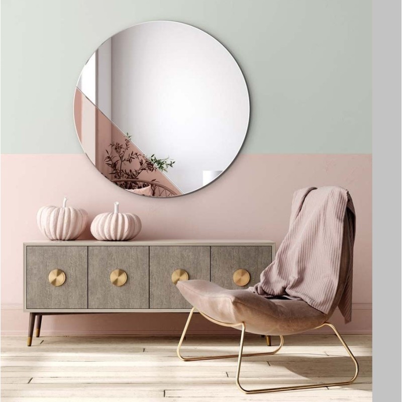 Specchio Per Soggiorno Moderno Sunset Rose Gold