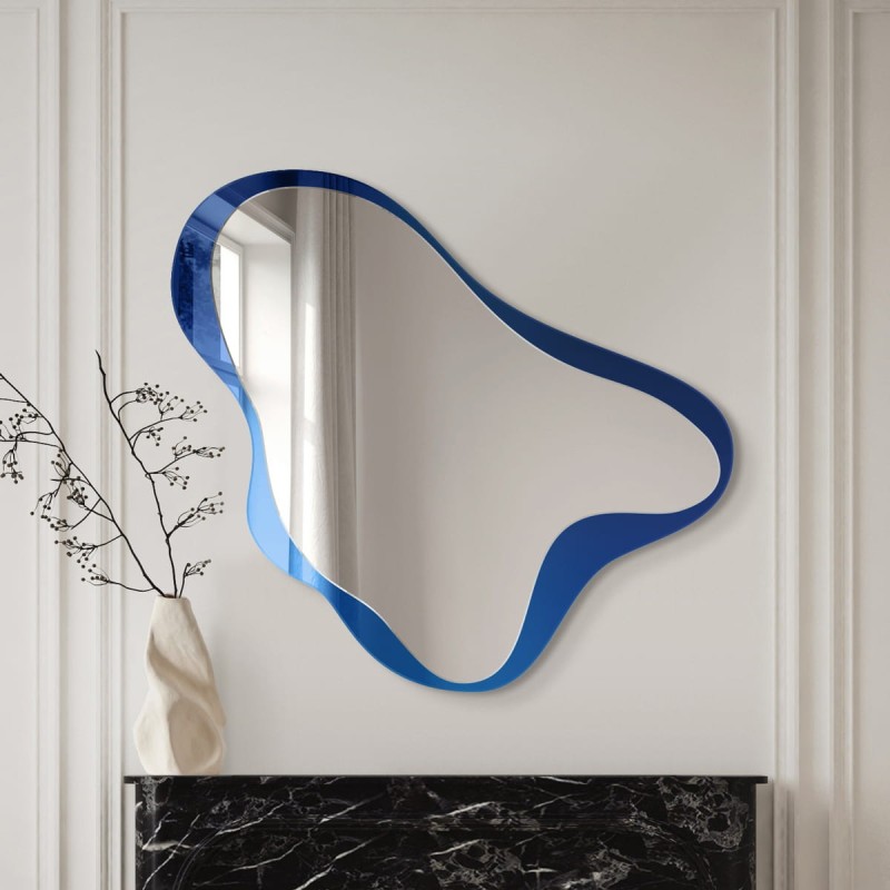 Specchio Di Design Per Soggiorno Obses Blu