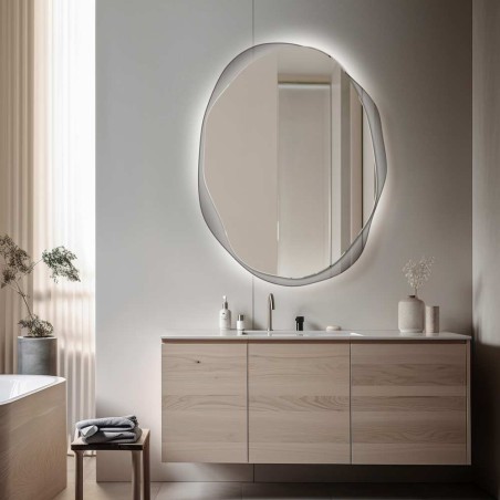 Specchio Irregolare Bagno Retroilluminato