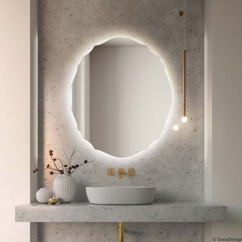 Specchio Bagno Classico Ovale Retroilluminato