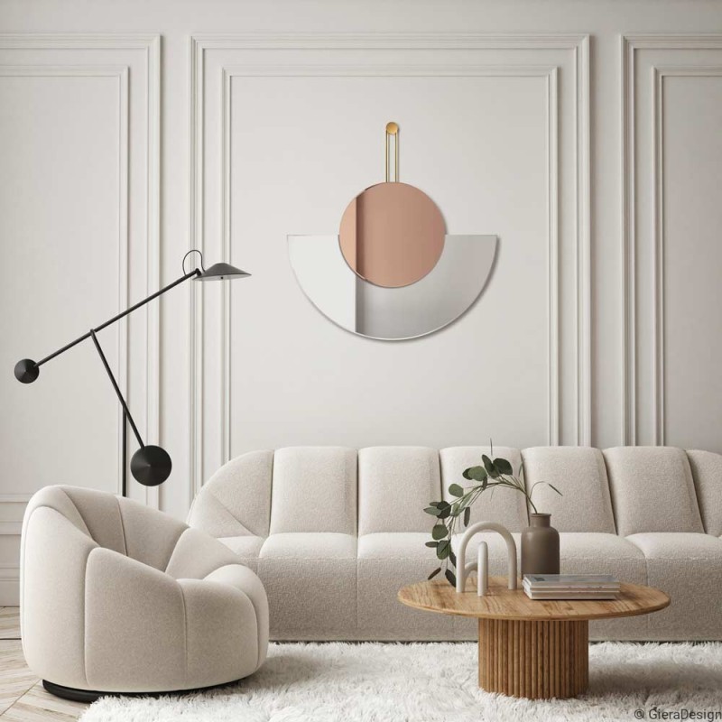 Specchio Per Soggiorno Particolare Inco Oro Rosa