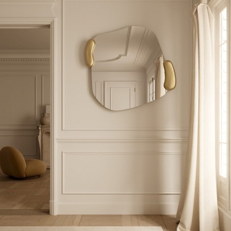 Specchio Asimmetrico Grande Per Soggiorno Moderno