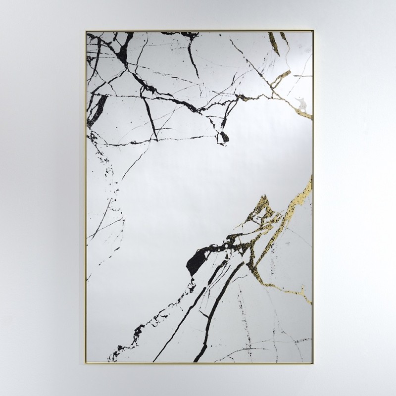 Specchio Grande Per Soggiorno Moderno Marble