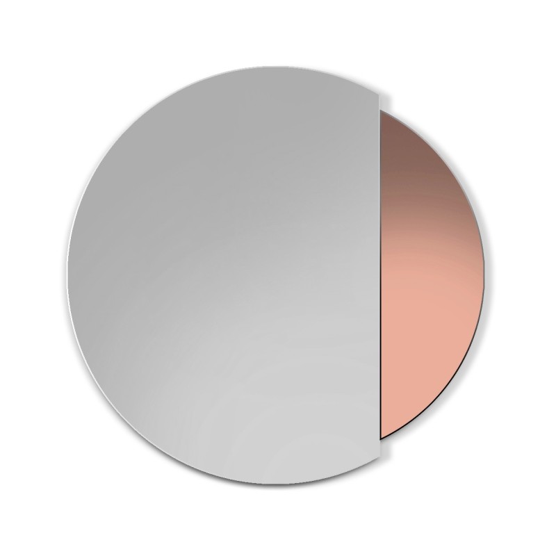 Specchio Moderno Ingresso Eclipse Marrone