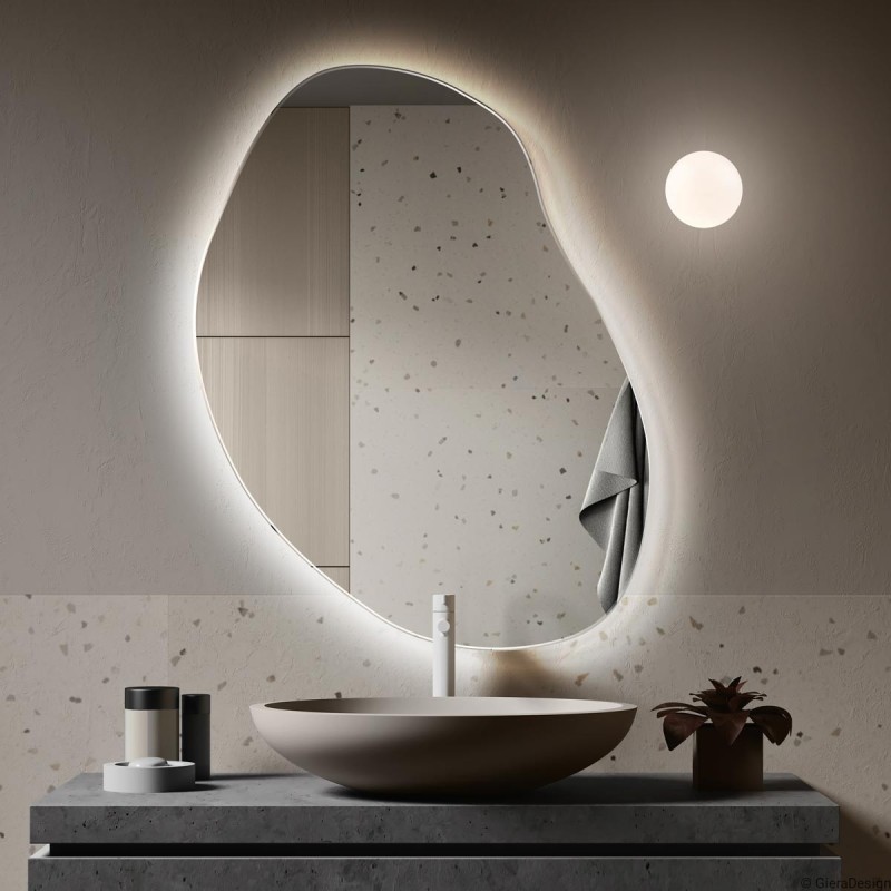 Specchio Bagno Asimmetrico Retroilluminato Plama Nº3