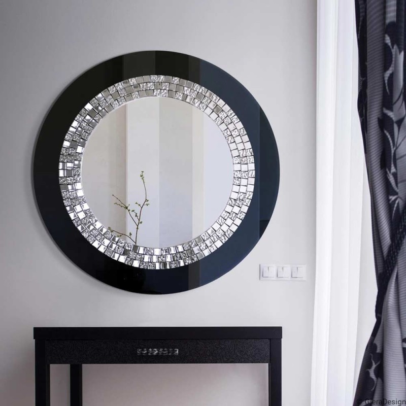 Rotondo Decorativo Glamour Nero