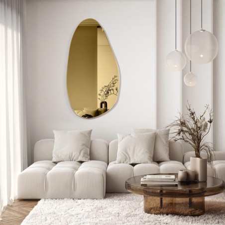 Specchio Grande Per Soggiorno Design Color Dorato