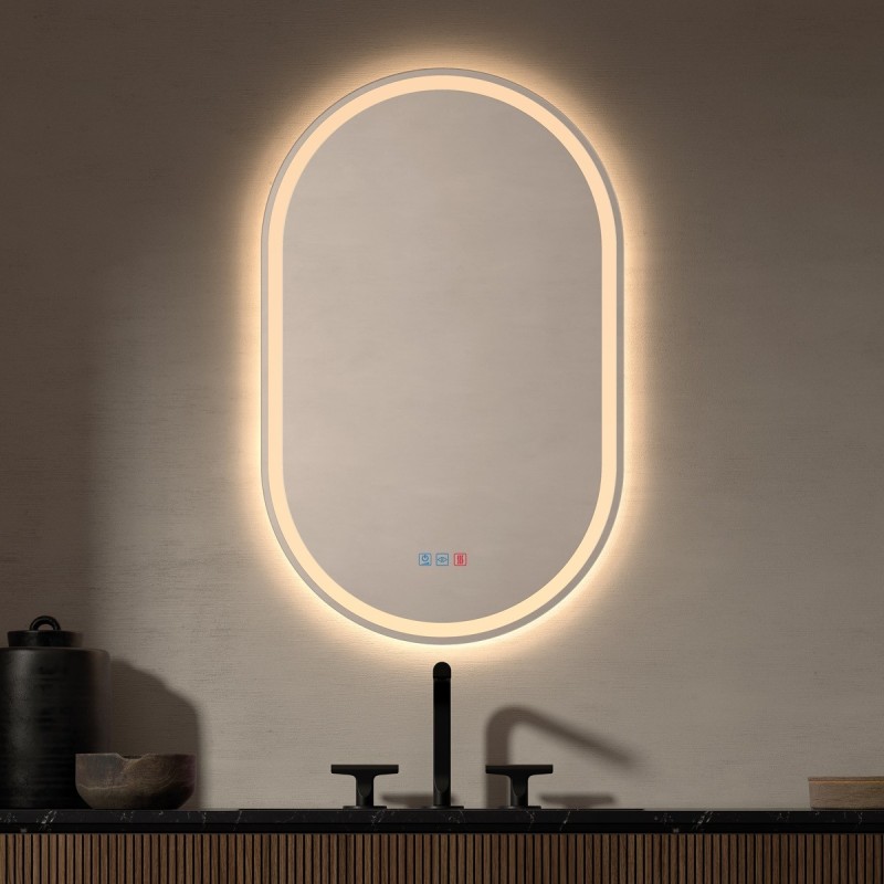 Specchio Ovale Bagno Con Luce LED