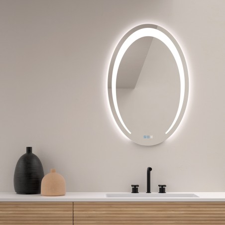 Specchio Ovale per Bagno con LED