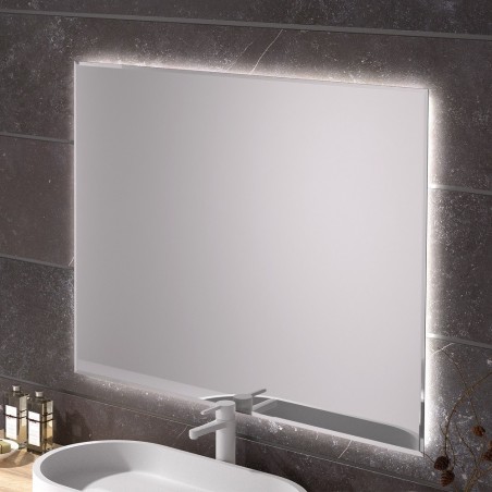 Specchio Retroilluminato Bisellato Per Bagno