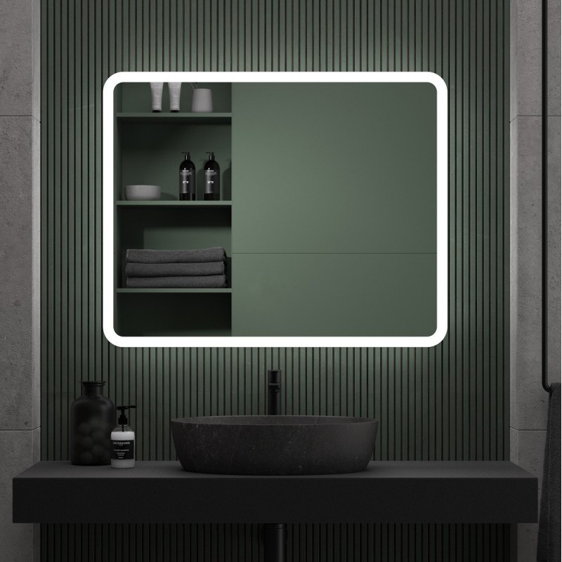 Specchio Moderno da Bagno con Luce LED