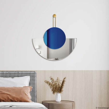 Specchio Da Parete Design Inco Blu