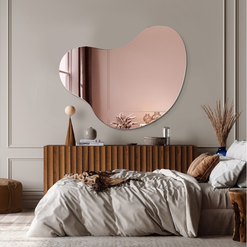 Specchio Colorato Asimmetrico Plama Nº5 Rose Gold