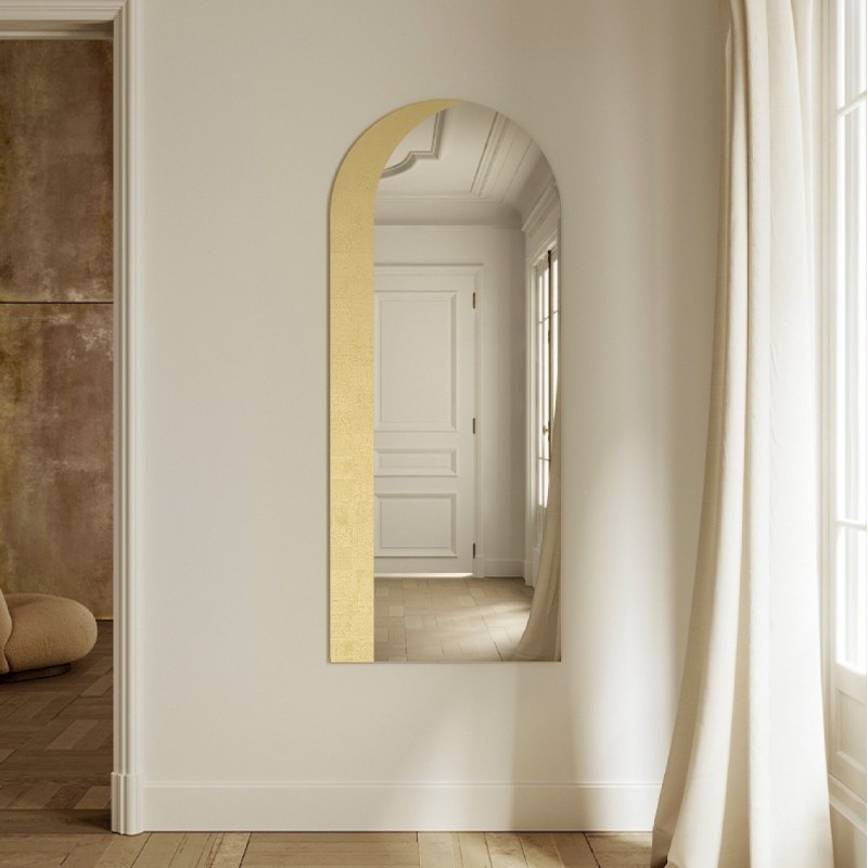 Specchio ad Arco Grande Gallery Dorato