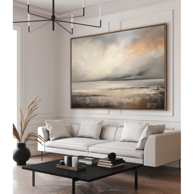 Quadro Paesaggio Astratto Coast Brown