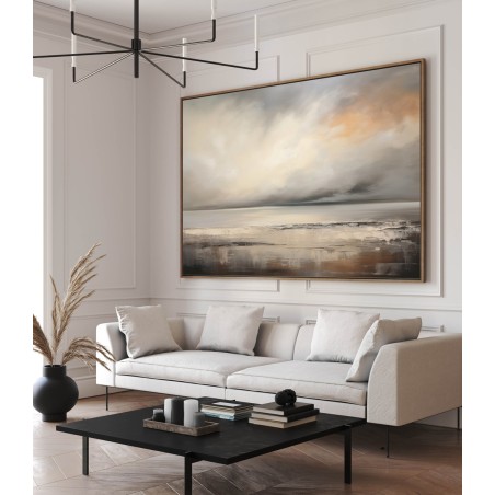 Quadro Paesaggio Astratto Coast Brown