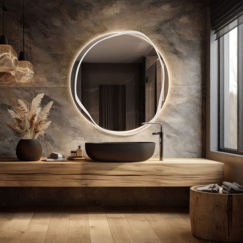 Specchio Bagno Design Retroilluminato