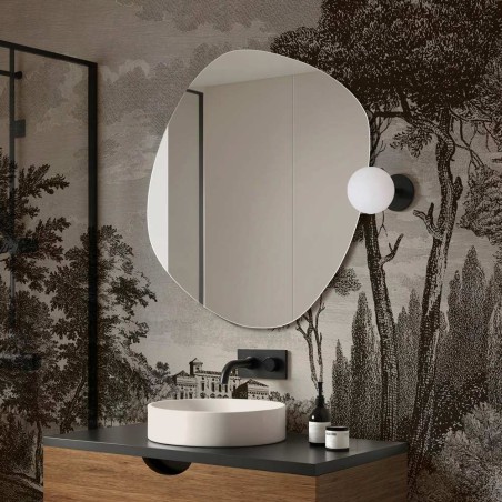 Specchio Asimmetrico Per Bagno Roco