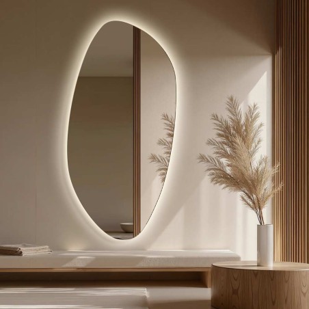 Specchio Retroilluminato Design Roco Elong