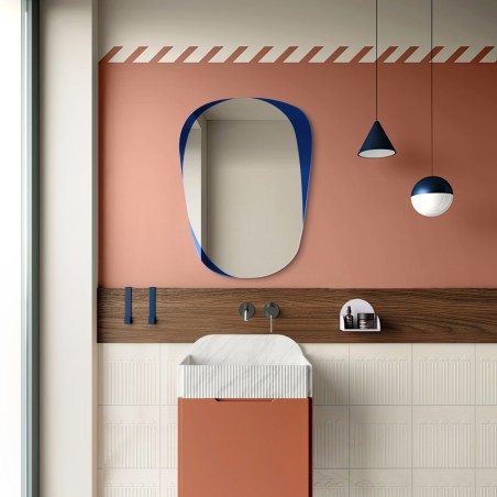 Specchio Originale Per Bagno Isle Blu