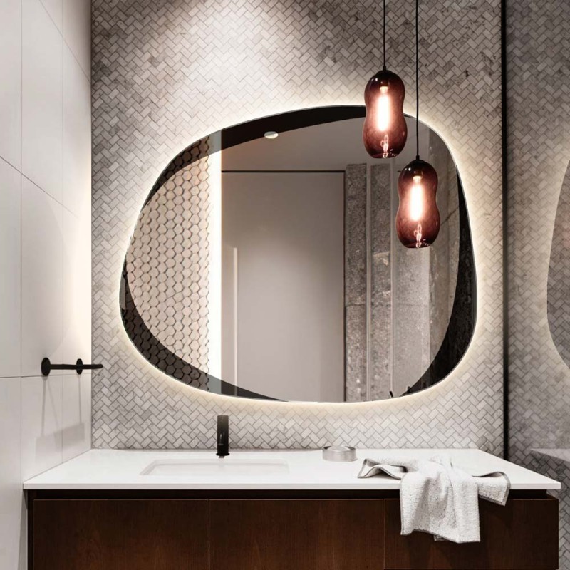 Specchio Design Moderno Retroilluminato Per Bagno