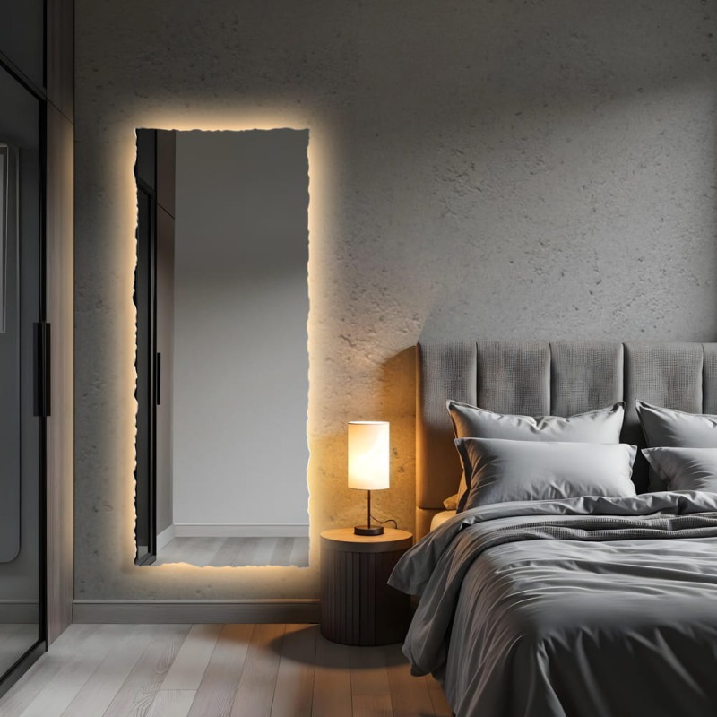 Specchio Grande Di Design Retroilluminato