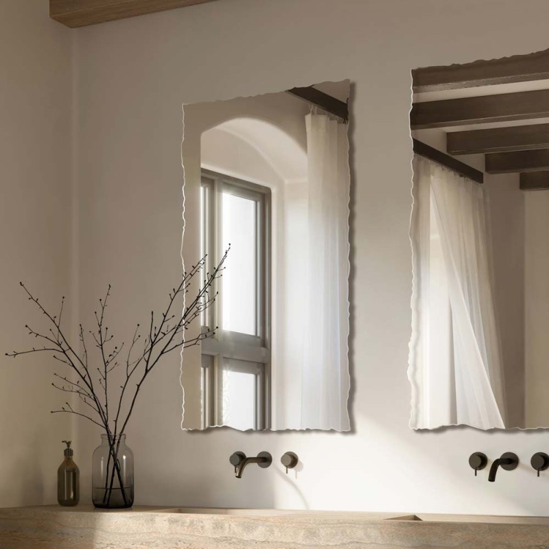 Specchio Per Bagno Design Bordi Irregolari