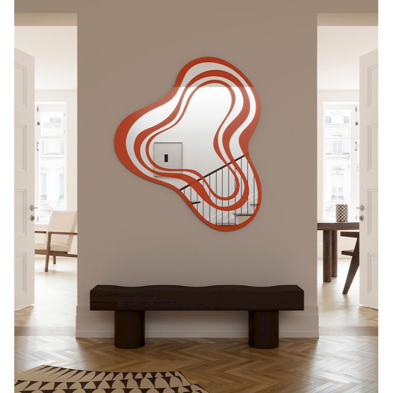Specchio di Design Per Soggiorno Nimbus Orange