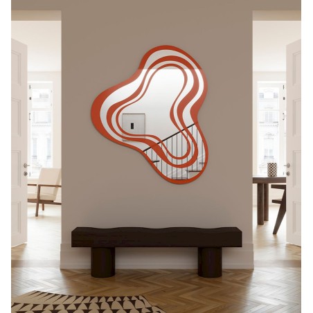 Specchio di Design Per Soggiorno Nimbus Orange