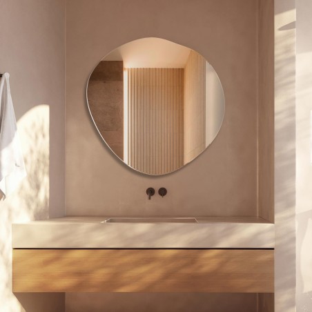 Specchio Irregolare Organico Moderno Per Bagno