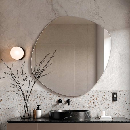 Specchio Asimmetrico da Bagno Design Moderno