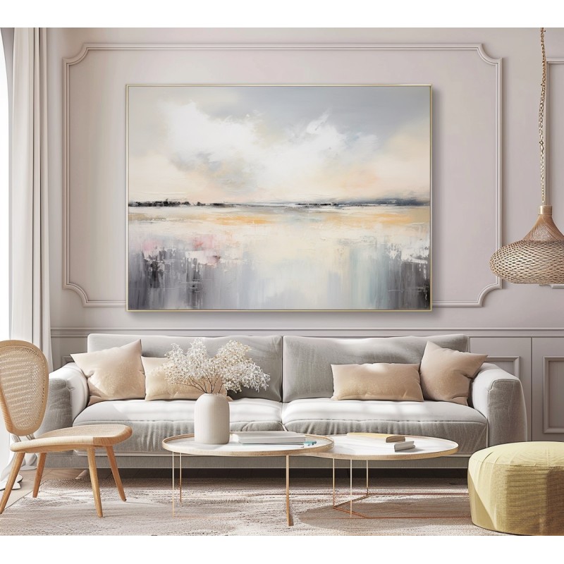 Quadro Per Soggiorno Paesaggio Astratto Luminoso