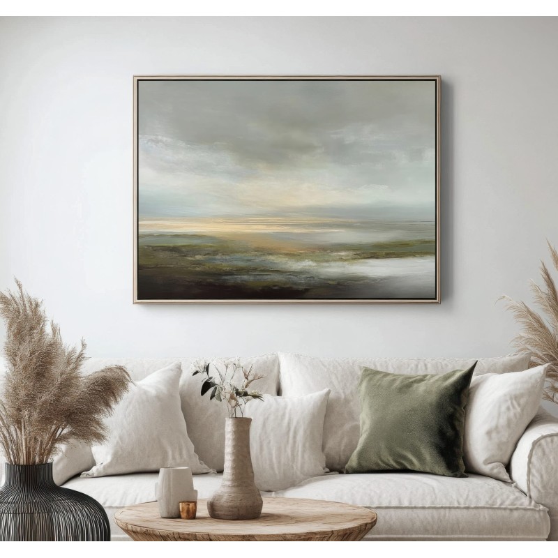 Quadro Per Soggiorno Paesaggio Astratto Dai Toni Naturali