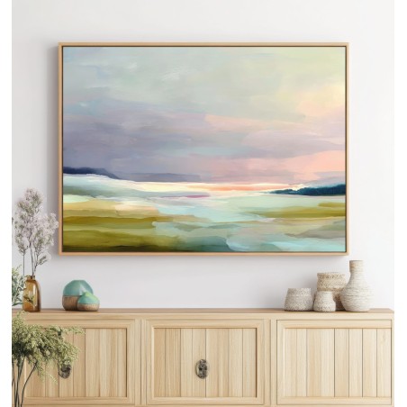 Quadro Per Sala Da Pranzo Paesaggio Astratto Dai Toni Pastello