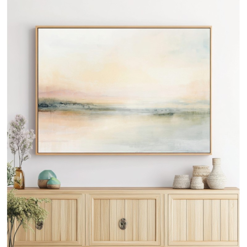 Quadro Per Ingresso Paesaggio Astratto Luminoso Dai Toni Chiari