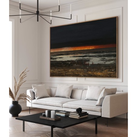 Quadro Per Sala Da Pranzo Paesaggio Astratto Sunset On Venus