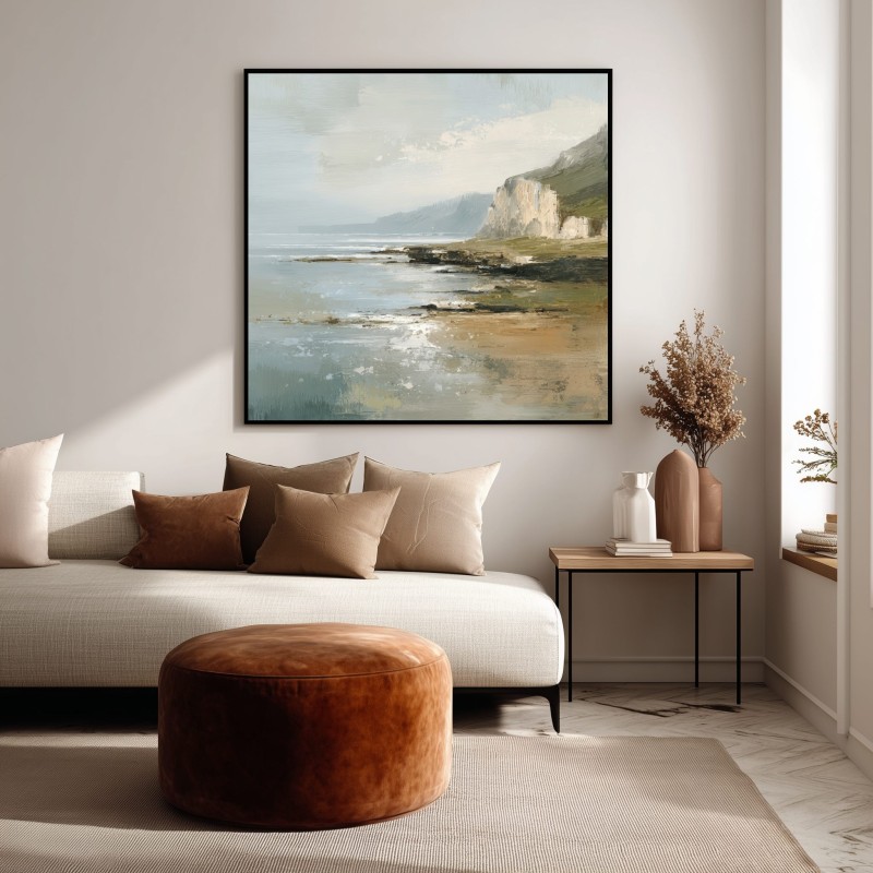 Quadro Paesaggio Astratto Contemporaneo Costa Luminosa