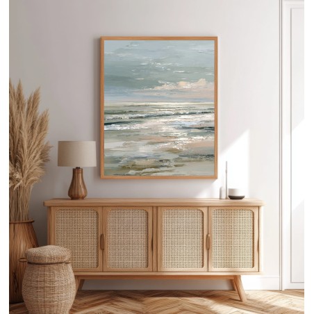 Quadro Paesaggio Marino Rilassante Per Soggiorno Moderno