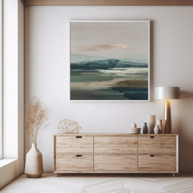 Quadro Astratto Paesaggio Moderno Per Ingresso