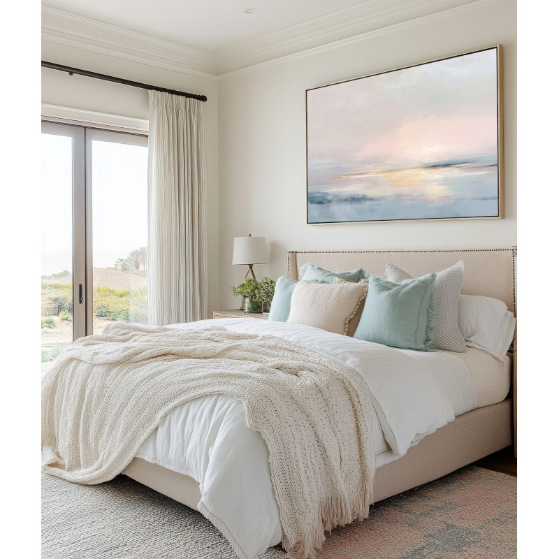 Quadro Tranquillo Per Camera Da Letto Minimal Pastello