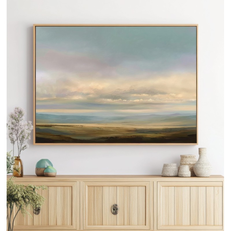 Quadro Astratto Con Paesaggio Minimal Per Ambienti Rilassanti