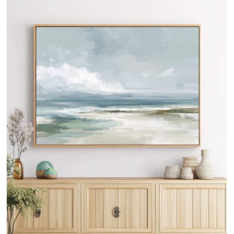 Quadro Paesaggio Marino Astratto in Stile Minimal