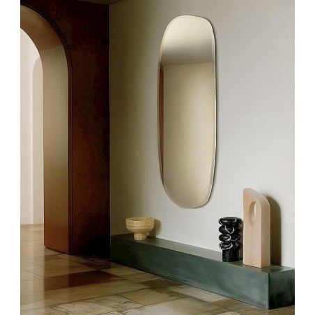 Specchio Asimmetrico Bisellato di Design Per Ingresso