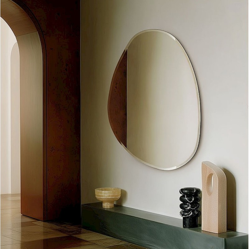 Specchio Per Ingresso Grande Asimmetrico Bisellato