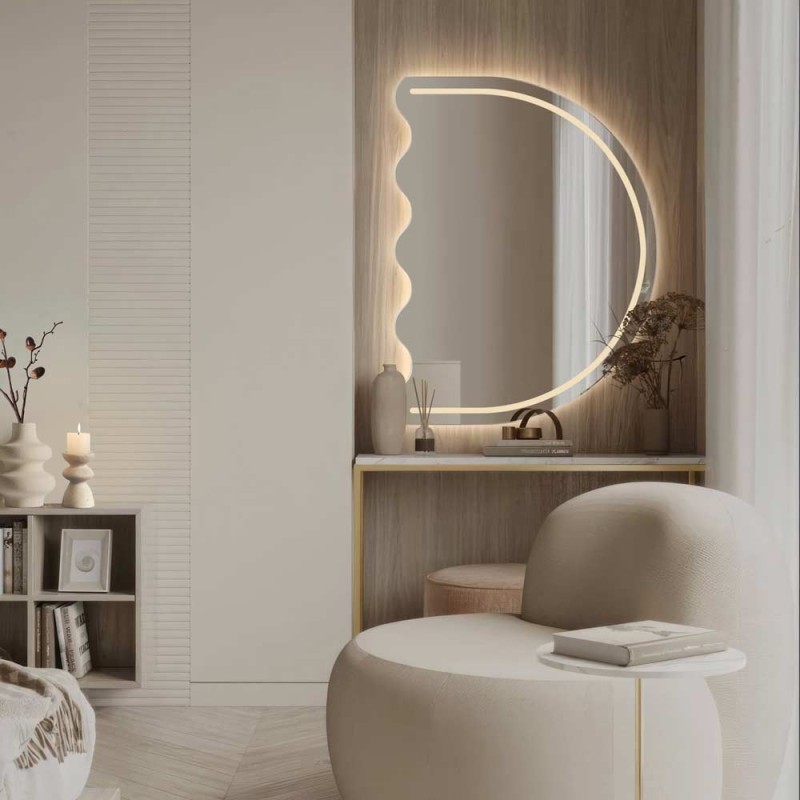 Specchio Design Moderno Retroilluminato Decorativo