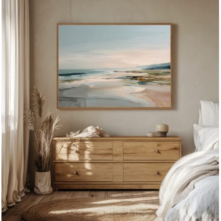 Quadro Mare Astratto Moderno Spiaggia Minimal Chic