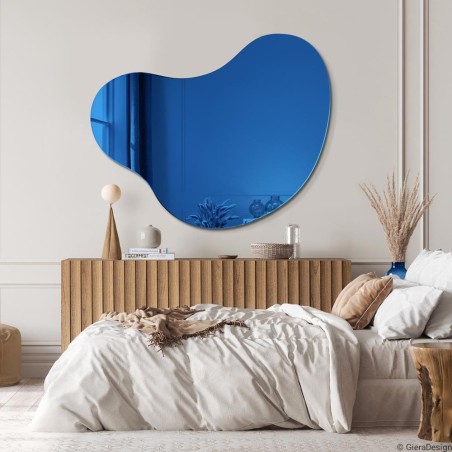 Specchio Colorato Asimmetrico Plama Nº5 Blu