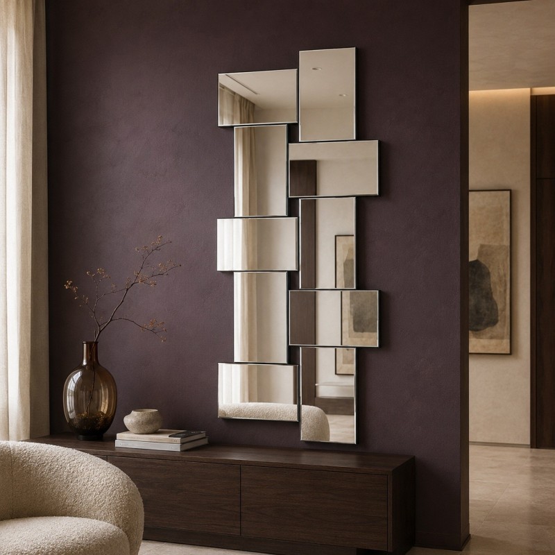 Specchio Grande Moderno da Ingresso Criss Cross